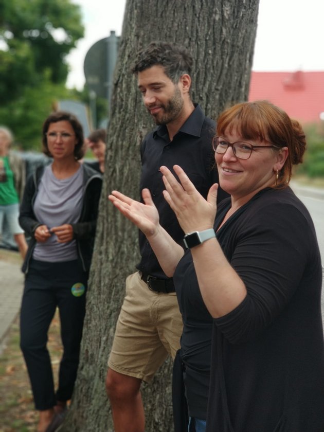 Rechts im Bild: Organisatorin Tina Prager, unsere ehemalige Kreisverbands-Sprecherin.